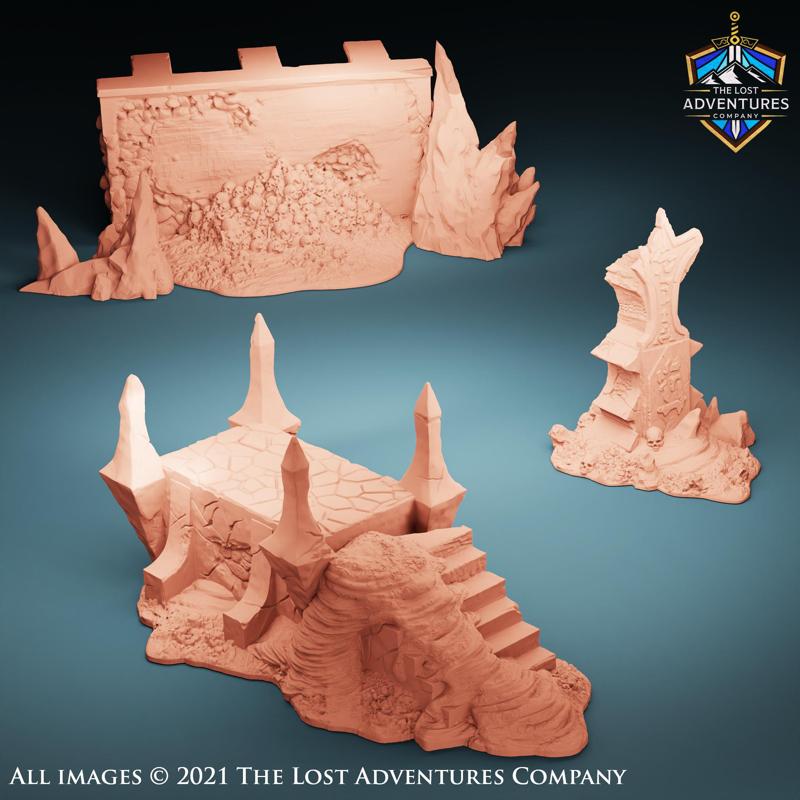 Lava Structures (Set of 3)