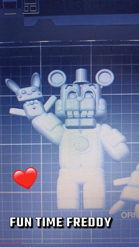 FNAF Funtime FreddyFazbear Decor/ Cake topper/ Birthday decor / freddy figure / gift / five nights at freddys