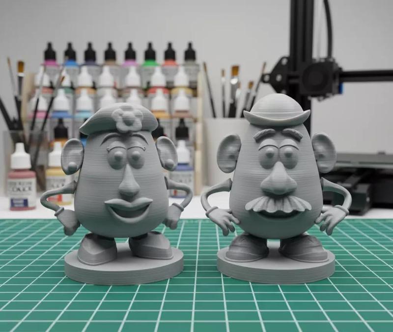 Mrs and Mr Potato - Toy Story Inspired 3D Models