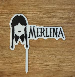 Merlina cake topper