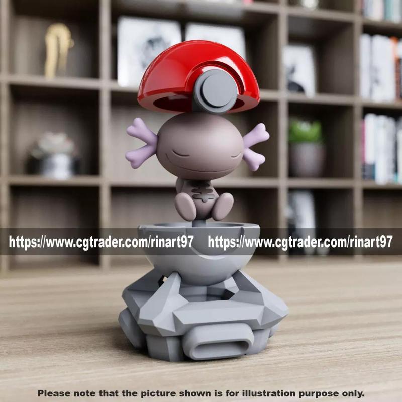Wooper Paldean in the pokeball from Pokemon