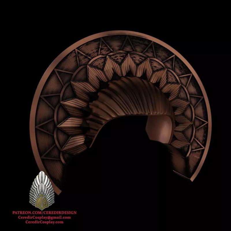 Padme Amidala Refugee Head piece Star Wars 3D DIGITAL DL