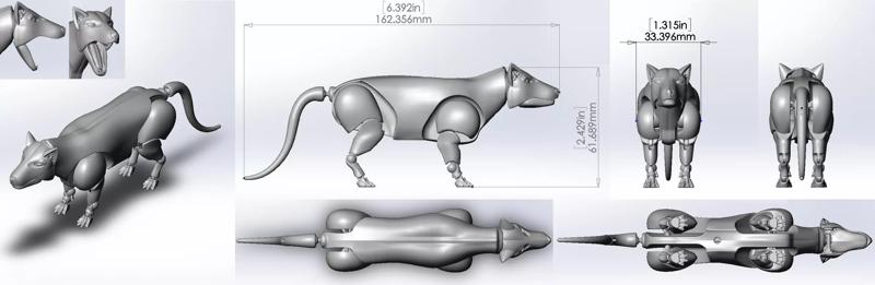Mesonyx 3D Print Action Figure