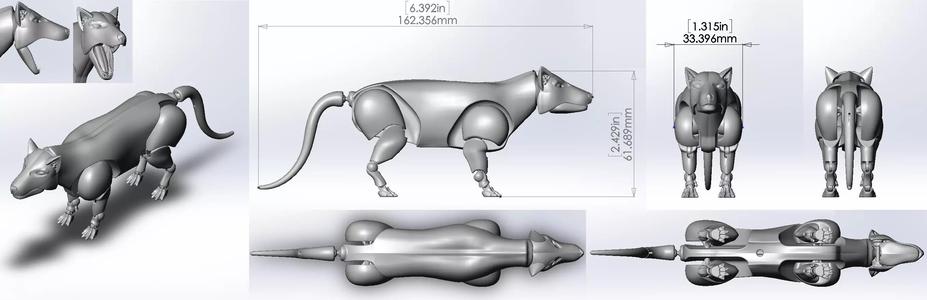 Mesonyx 3D Print Action Figure