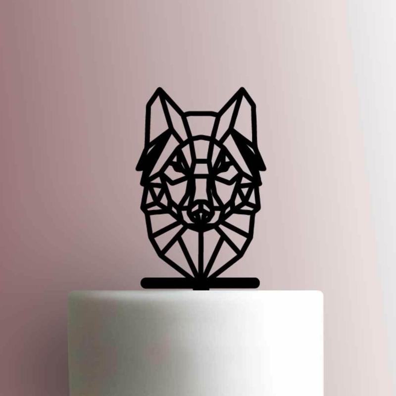 GEOMETRIC WOLF FACE TOPPER