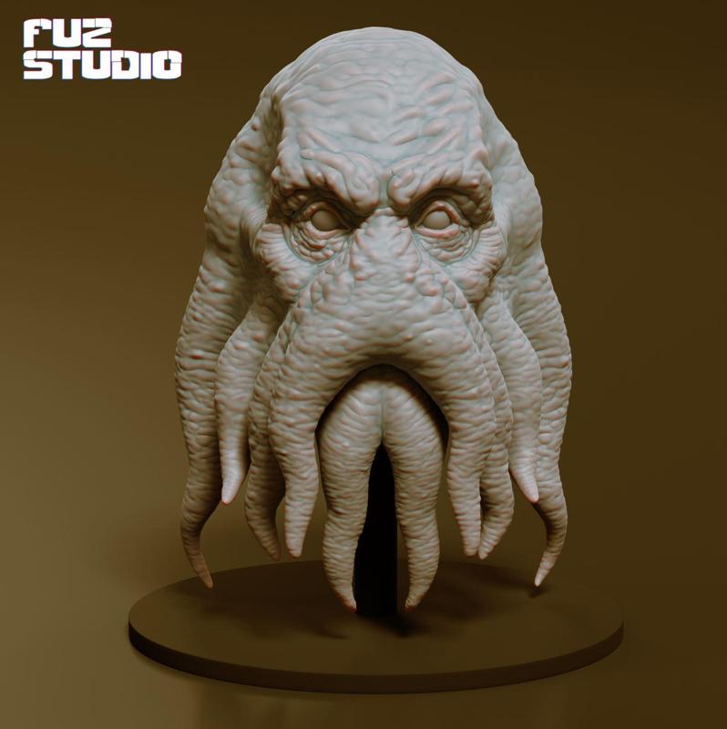 FREE Cthulhu Head - Lovecraft Creature - Cosmic Sculpture- Bust