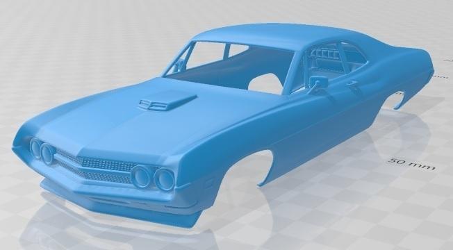Falcon 429 Super Cobra Jet 1970 Printable Body Car
