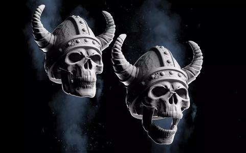 Viking Skull 3D Print  Mythic L
