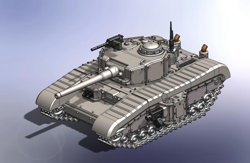 R. "CHURCHILL" D. TANK 28mm