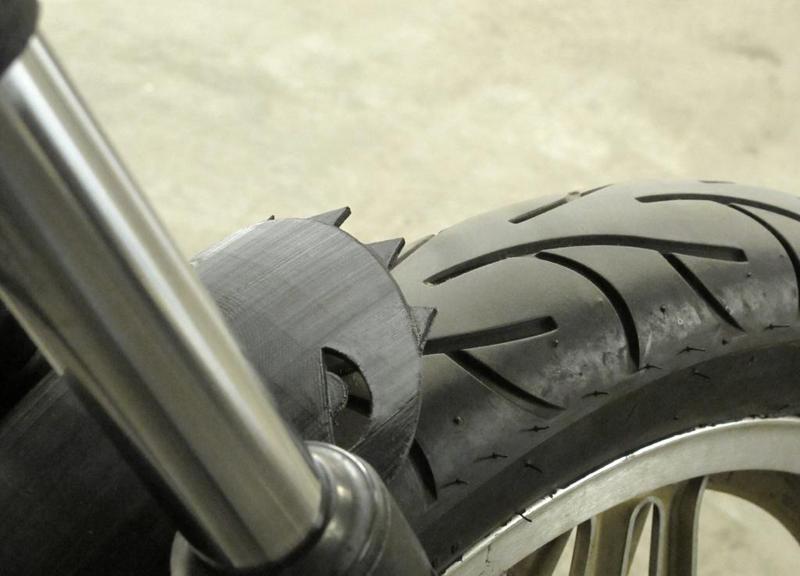 Clip-on motorcycle fender