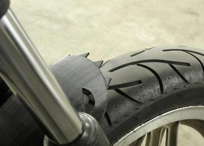 Clip-on motorcycle fender