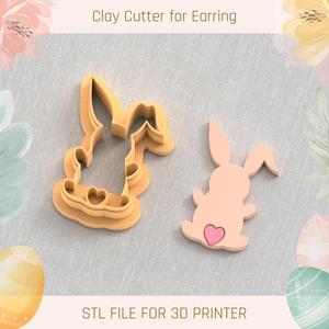 Bunny Easter Polymer Clay Cutters