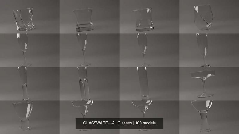 GLASSWARE---All Glasses 3D Model Collection