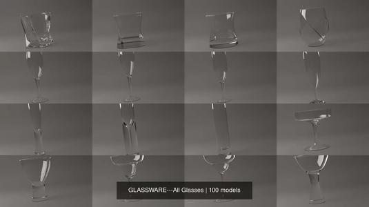 GLASSWARE---All Glasses 3D Model Collection