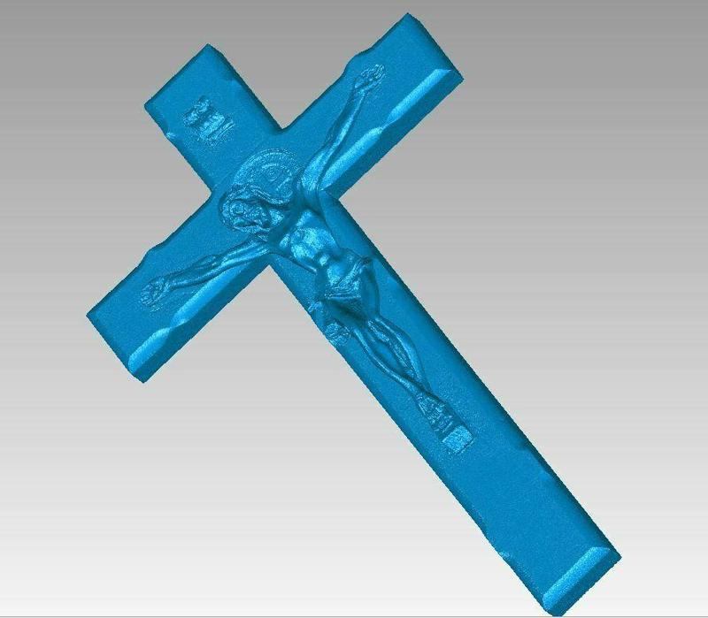 Crucifix Jesus on Cross Hanging Christian Worship 3D Scan