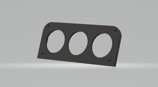 Custom watch frame for Volkswagen Golf 3 3D print model