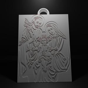 God, Jesus, Maria Pendant