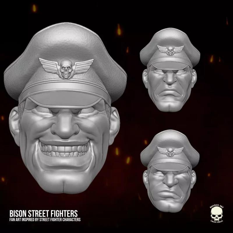 Bison Street Fighter fan art 3D printable for action figures