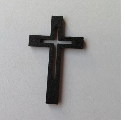 DEKO-KREUZ innen frei, strenge Linien, FÜR DIE ERSTKOMMUNION