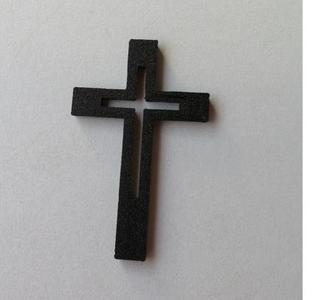 DEKO-KREUZ innen frei, strenge Linien, FÜR DIE ERSTKOMMUNION