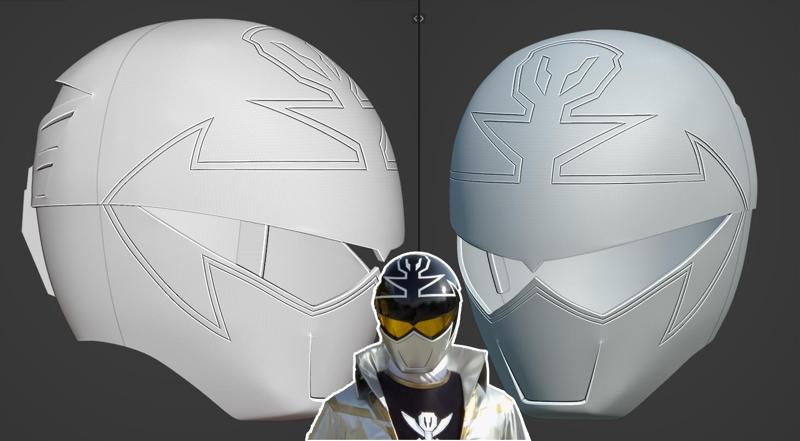 Kaizoku Sentai Gokaiger Gokai silver fully wearable cosplay helmet 3D printable STL file