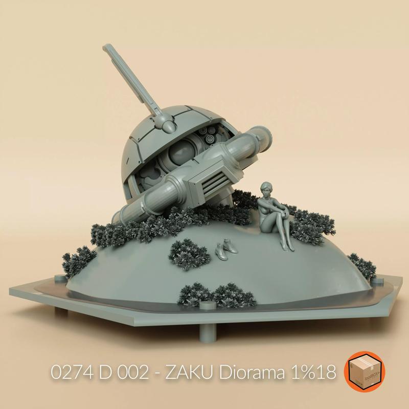 D 002 - ZAKU Diorama