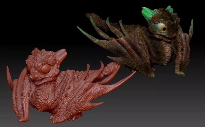 baby rock dragon for 3d printing
