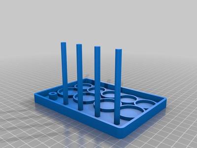 Aquarium test tray for Tetra bottles