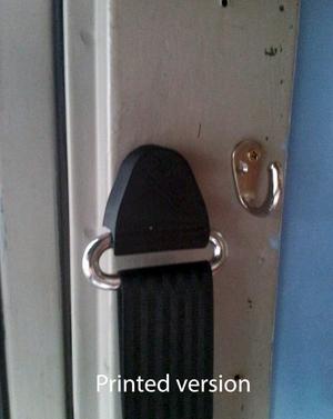 Classic Mercedes safety belt cap