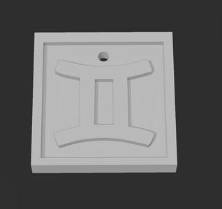 Gemini keychain necklace HD 19