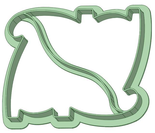 Dinosaur cutter bread pactal