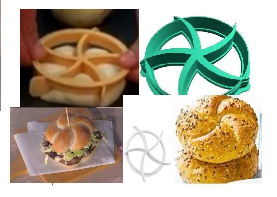 Rosetta or Michetta Bread Cutters Made in Italy