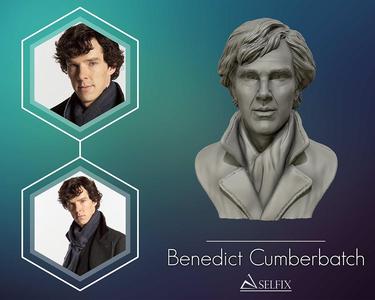 3D Sculpture of Benedict Cumberbatch 3D print model