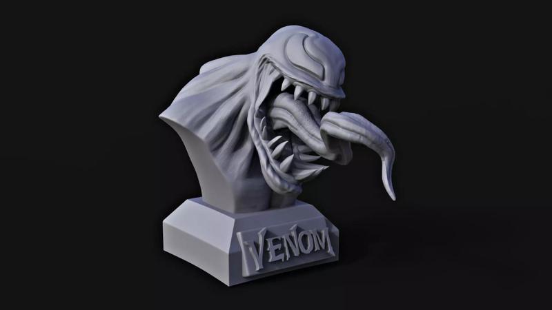 Venom Bust Marvel 3D Print