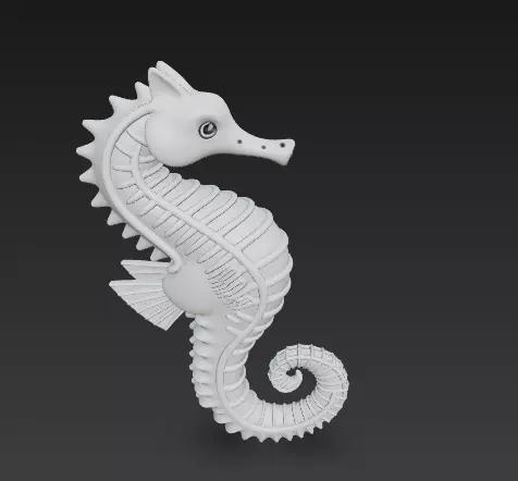 Seahorse Sculpture - Stylized Decorative