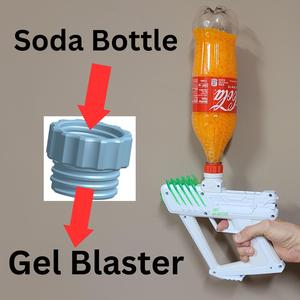 Gel Blaster Soda Bottle Adapter To Replace Grenade Style Hopper