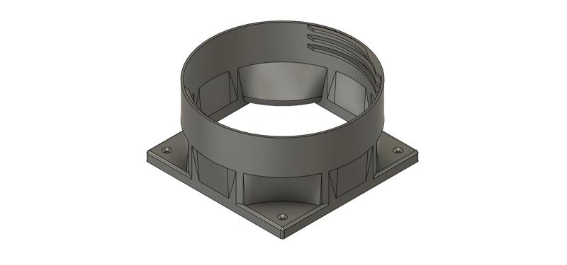 Wall-mounted air-conditioning adapter