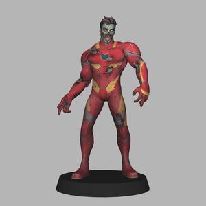 Zombie Ironman - What If? 3d print LOW POLYGONS AND NEW EDITION