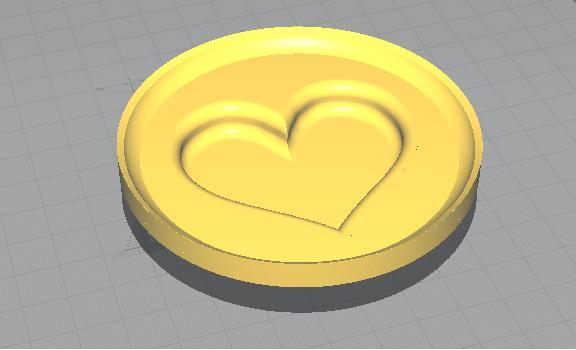 Mould for heart chocolates