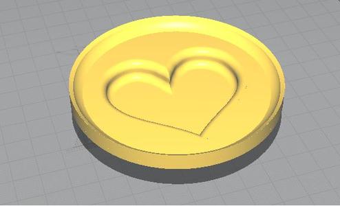 Mould for heart chocolates