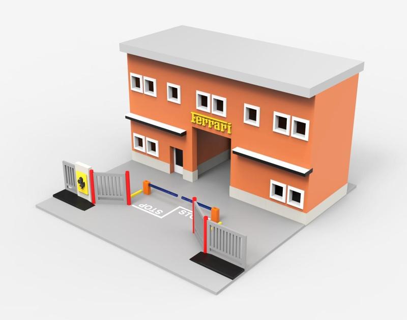 DIORAMA FERRARI FACTORY MARANELLO - 1/64 - FERRARI FACTORY