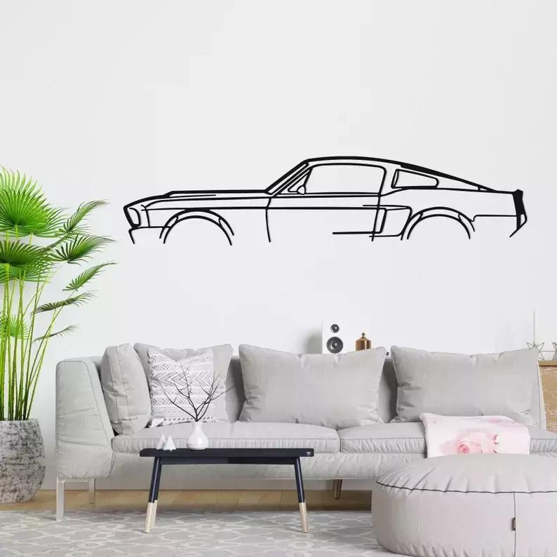 1967 Ford Mustang Eleanor GT Silhouette