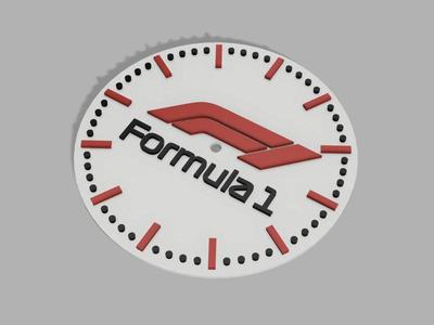 Formula 1 wall clock
