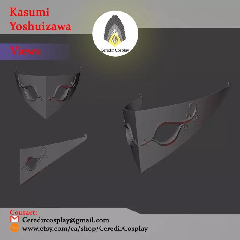 Kasumi Yoshizawa Mask Persona 5 Royal Cosplay 3d digital dl