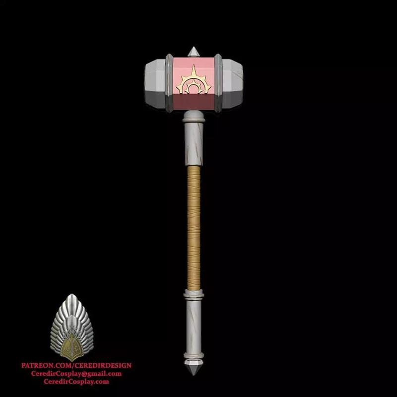 Helm Hammerhand Hammer lord of the rings 3D DIGITAL DOWNLOAD