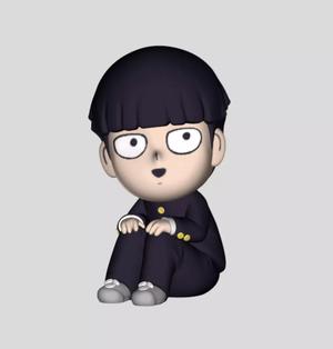 Mob Psycho 100 Chibi One Piece and Chopped Model