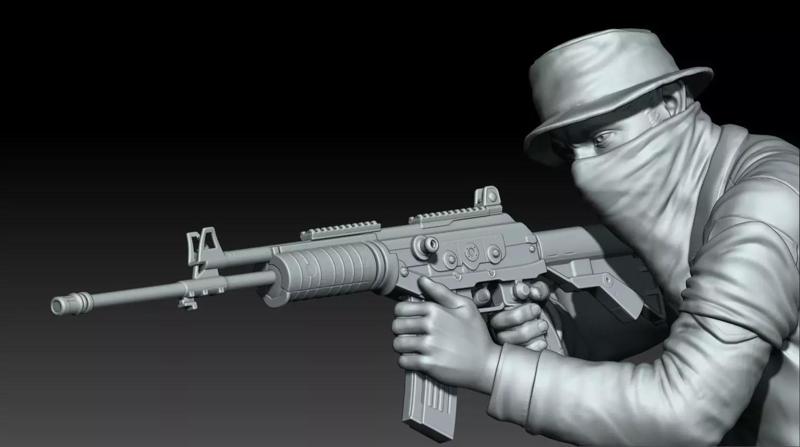 Guerrilla Figther -3D Print