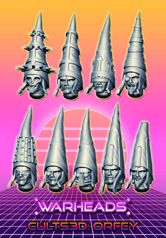 They are Crazy! Pointed Hood Cultists - 41 Heads Pack