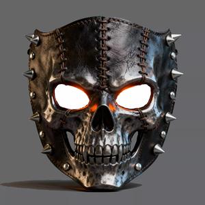 mask de Caveira com Espinhos