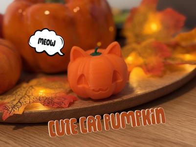 Halloween Cat Pumpkin Decoration